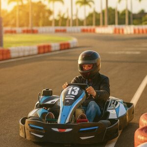 10 minutos de karting Adulto, Junior, Biplaza + 1 Bebida
