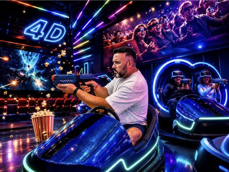 1 Hora de Diversión ilimitada con Cine 4D + Realidad Virtual + Cochitos Locos + 10 Fichas en Alcampo La Laguna
