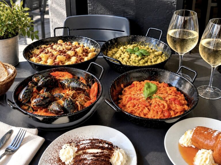 Pasta fresca ILIMITADA entre más de 15 opciones para 2 personas + 2 Postres + 2 Bebidas en Los Cristianos