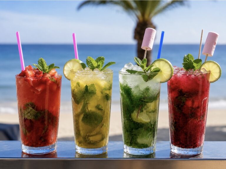 4 Mojitos con hasta 3 sabores + Cotufas